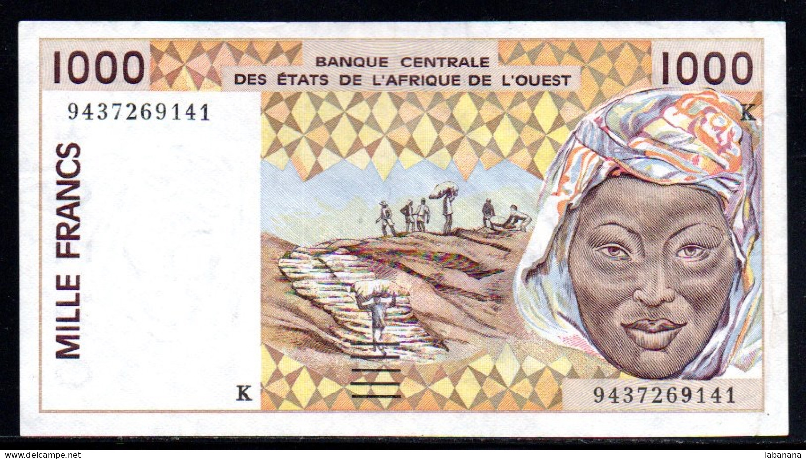 659-Sénégal 1000fr 1994 K943 - Senegal