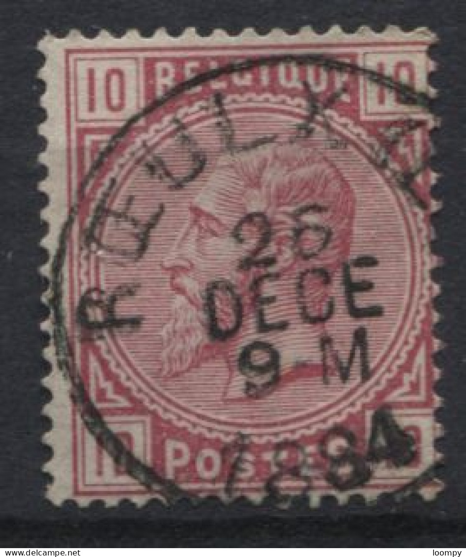 1883 - 38 Obl. Centrale Sc LE ROEULX. Coba 8. TB. Voyez Les Autres Obl. Sur Cette émission - 1883 Leopold II