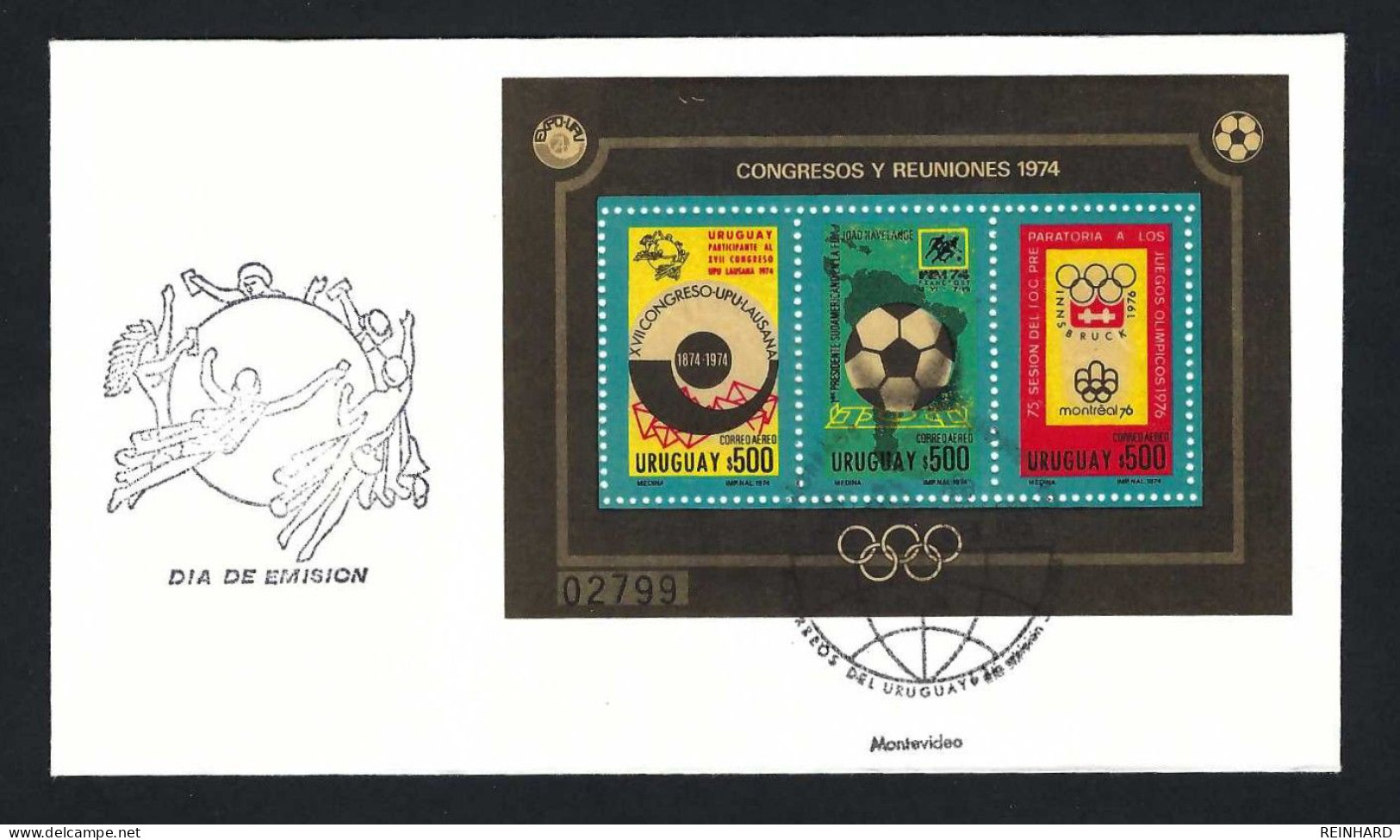 URUGUAY FDC Block Mi-Nr. 21 - Siehe Bild - Uruguay