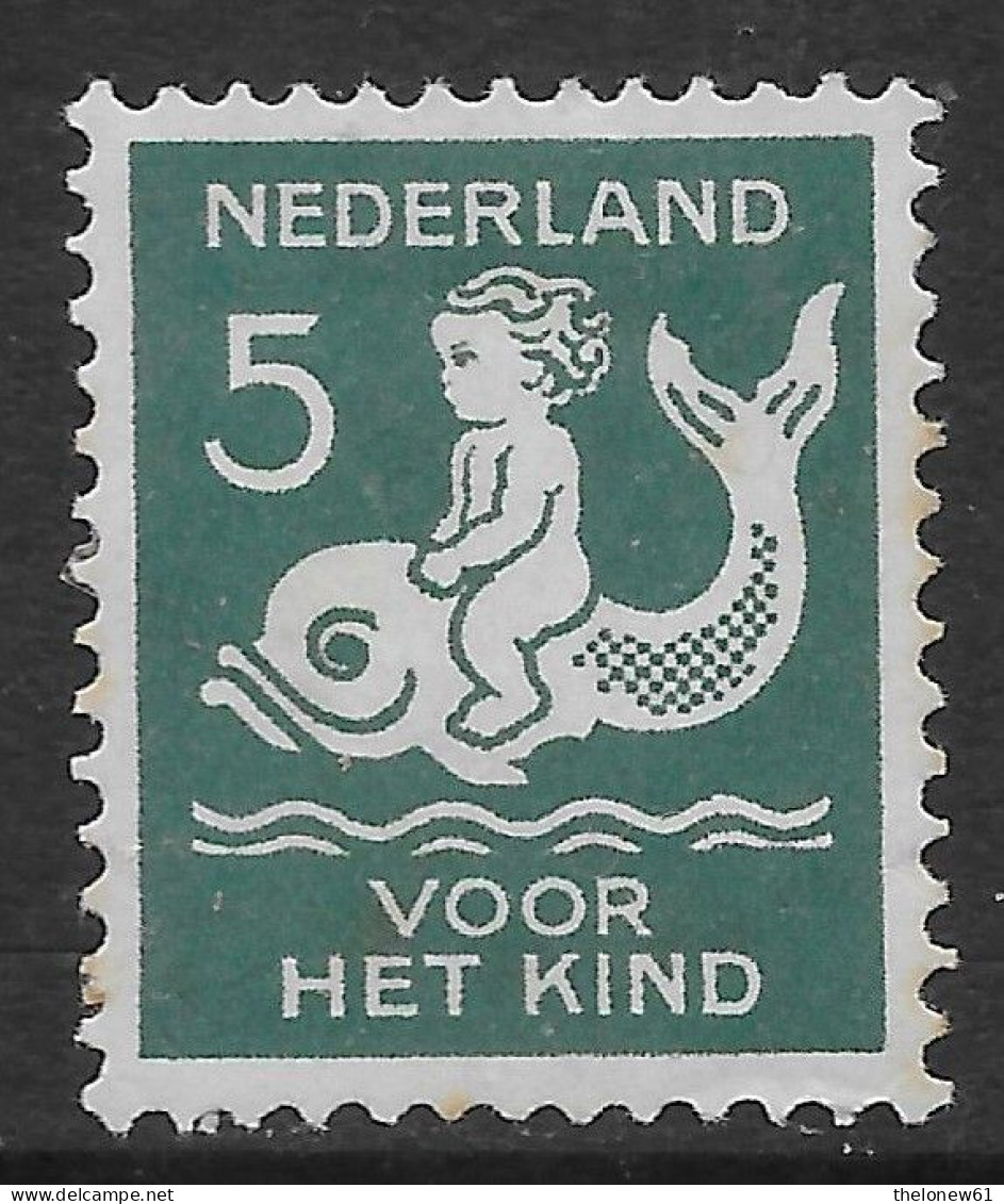 Olanda Paesi Bassi Nederland 1929 Child Care 5c Mi N.230 MH * - Unused Stamps