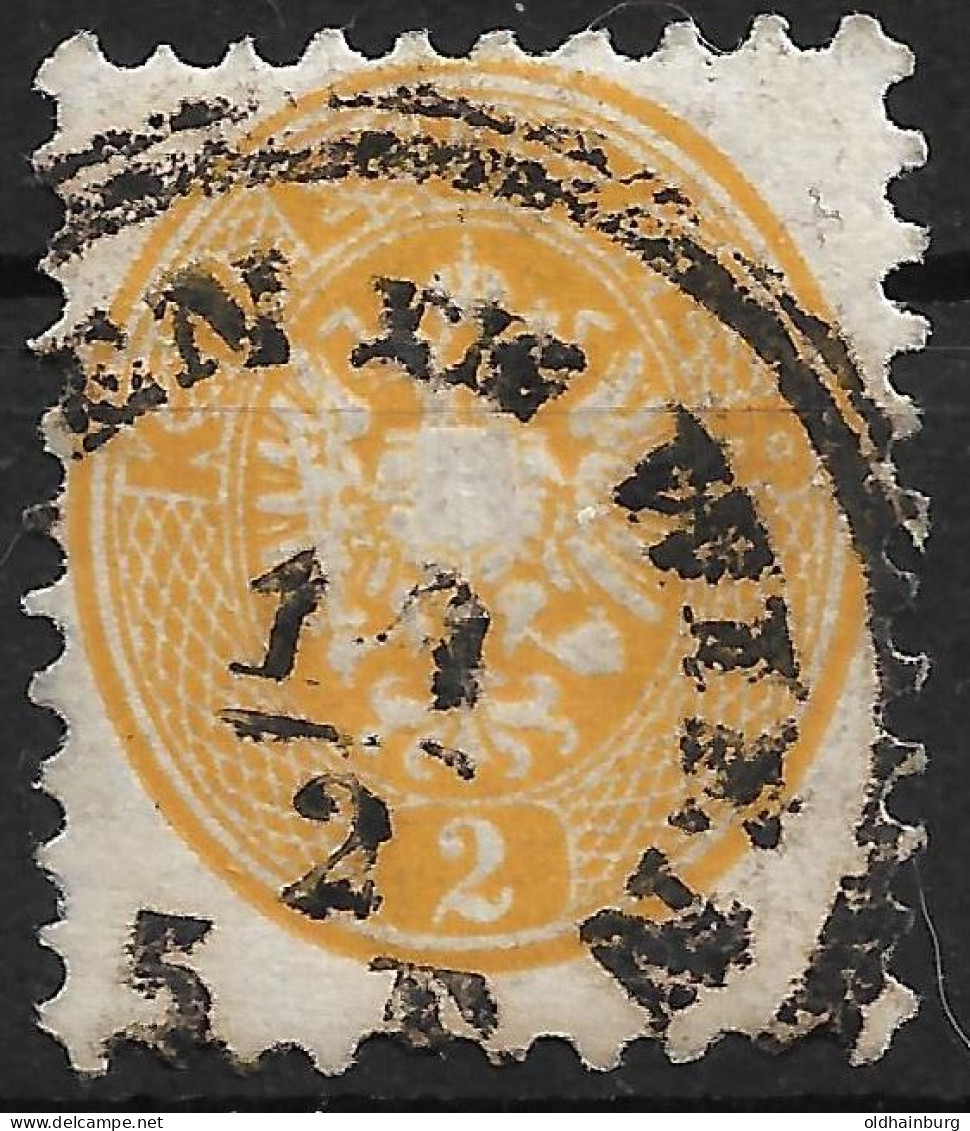 0451u: Ausgabe 1863, ANK 30 O (ANK Billigste Farbe 30.-) - Gebraucht