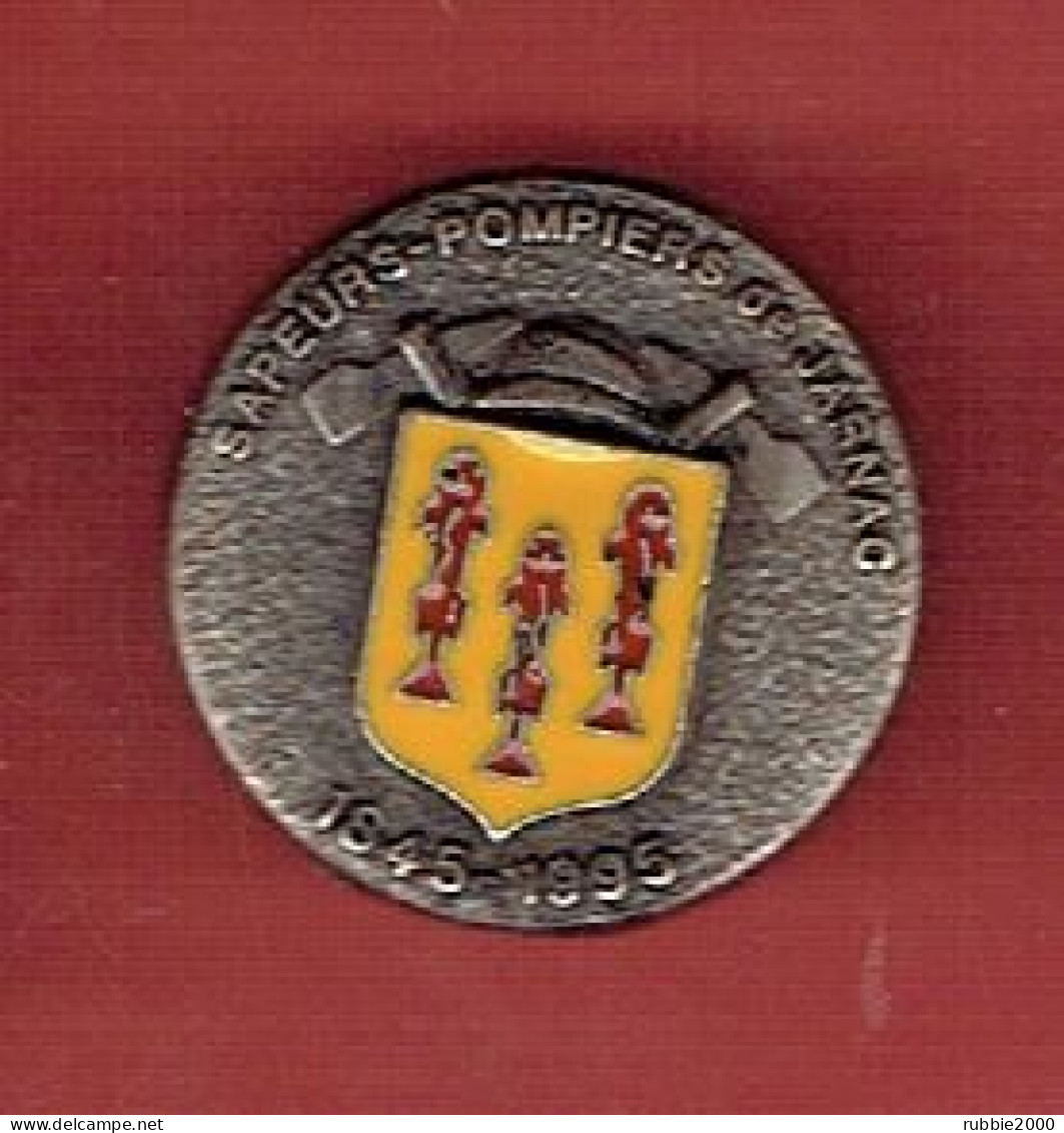 PINS METAL EMAIL SAPEURS POMPIERS SAPEUR POMPIER VILLE DE JARNAC 16 - Feuerwehr