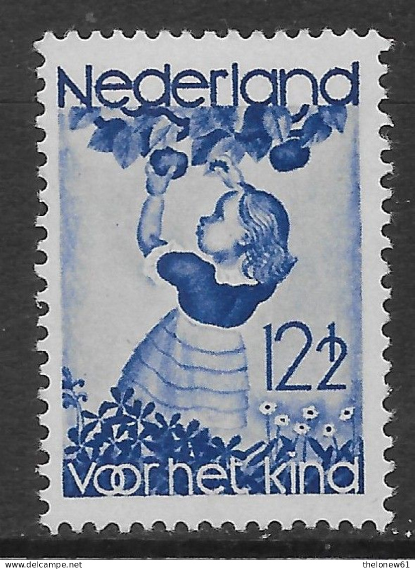 Olanda Paesi Bassi Nederland 1935 Child Care 12,5c Mi N.290 MH * - Ongebruikt
