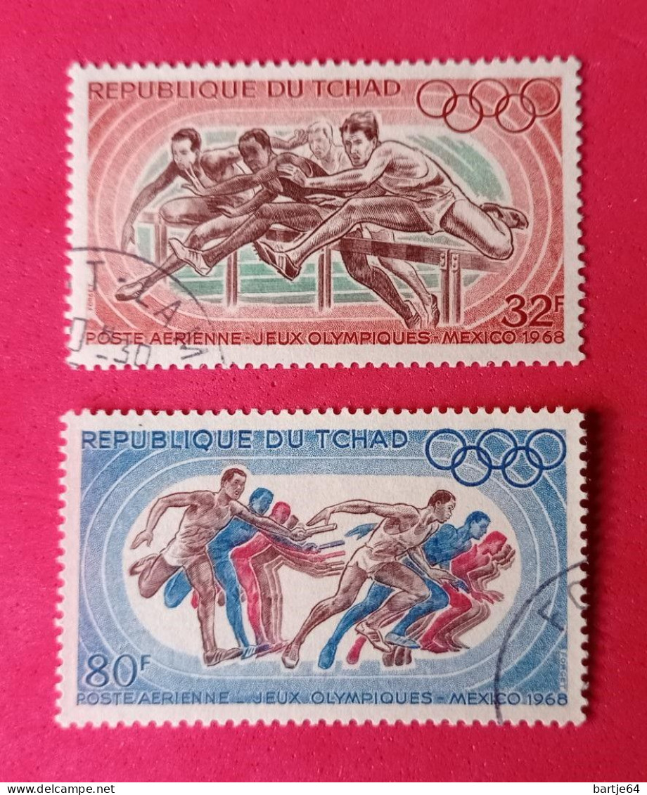 1968 Tchad - Serie Gestempeld - Estate 1968: Messico