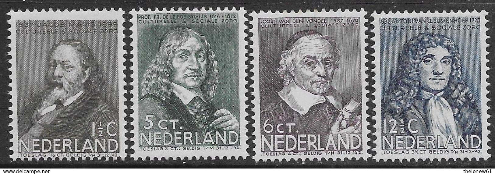 Olanda Paesi Bassi Nederland 1937 Charity Stamps Mi N.304-307 Complete Set MH * - Ongebruikt