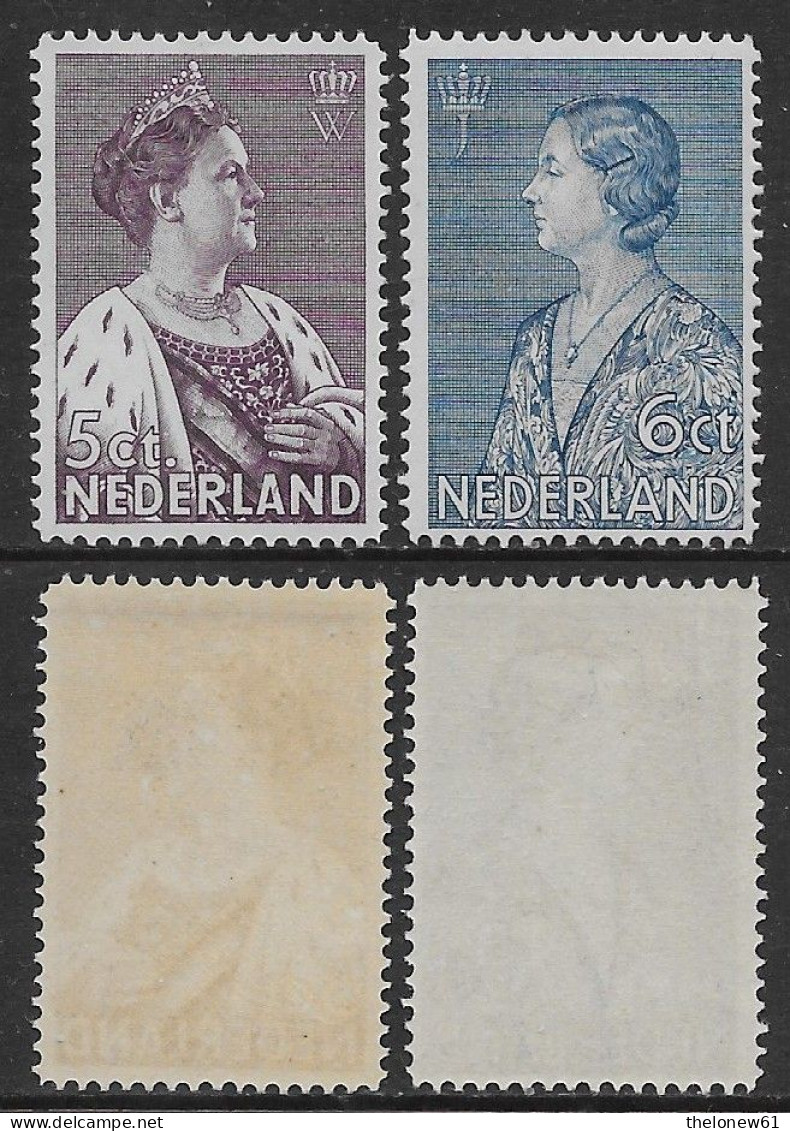 Olanda Paesi Bassi Nederland 1934 National Emergency Relief Mi N.272-273 Complete Set MNH/MH **/* - Ongebruikt