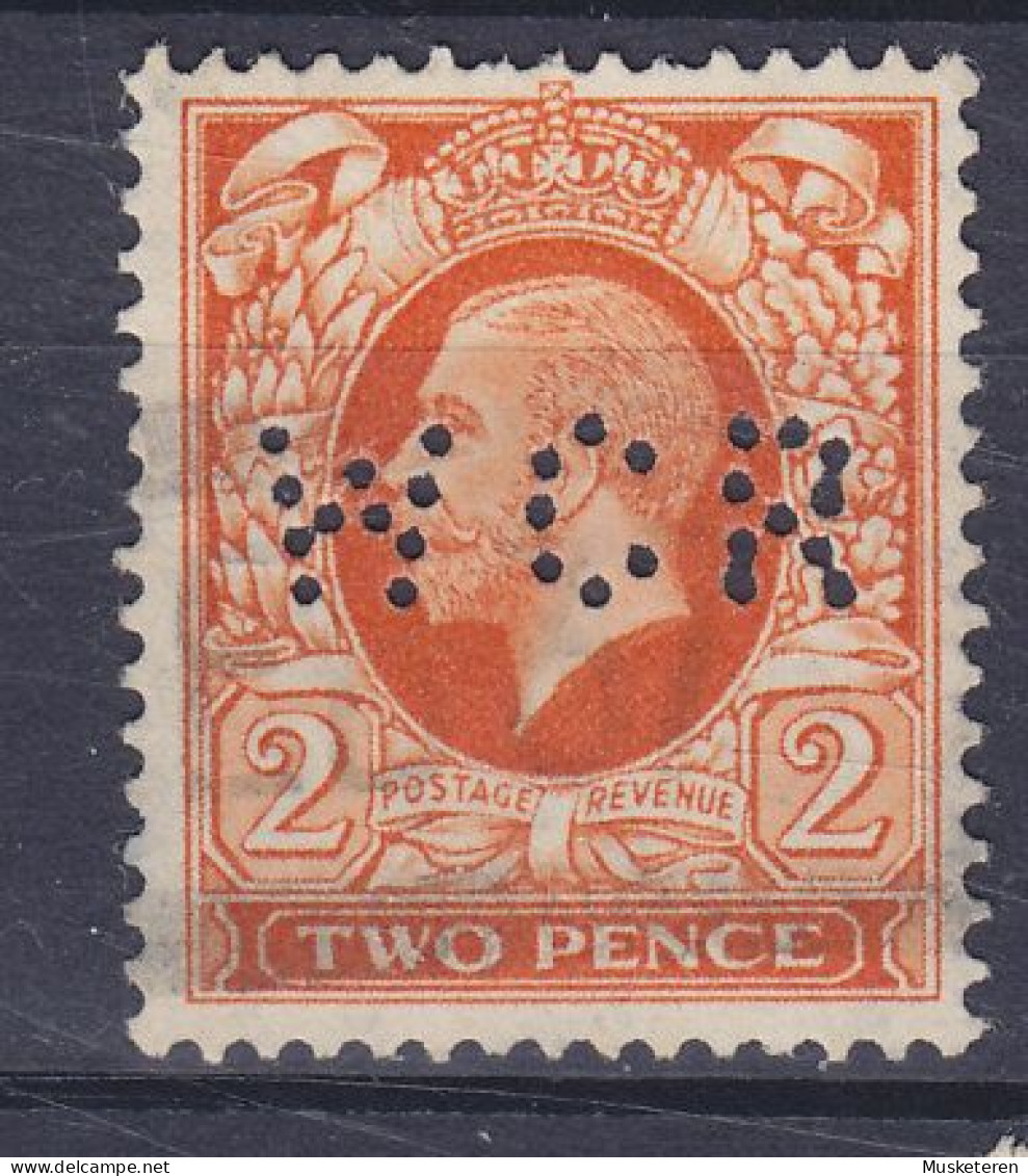 Great Britain Perfin Perforé Lochung 'CWR' 1934 Mi. 178X, GV. (2 Scans) - Perfin