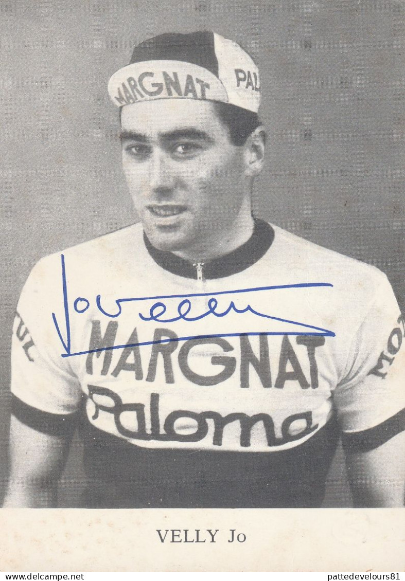Autographe Original Signature Réelle Handwritten Signature Coureur Cycliste Jo VELLY Français (Finistère) - Sportifs