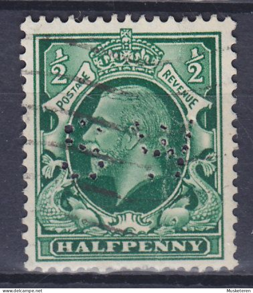 Great Britain Perfin Perforé Lochung 'SW' 1934 Mi. 175 X, GV. (2 Scans) - Perfin