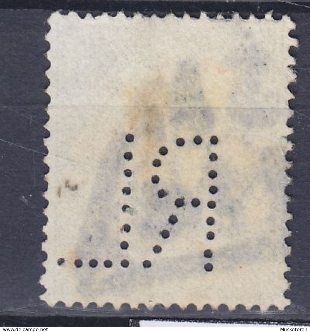 Great Britain Perfin Perforé Lochung 'RL' 1911 Mi. 121, GV. SM 114 In Triangle Cancel (2 Scans) - Gezähnt (perforiert)