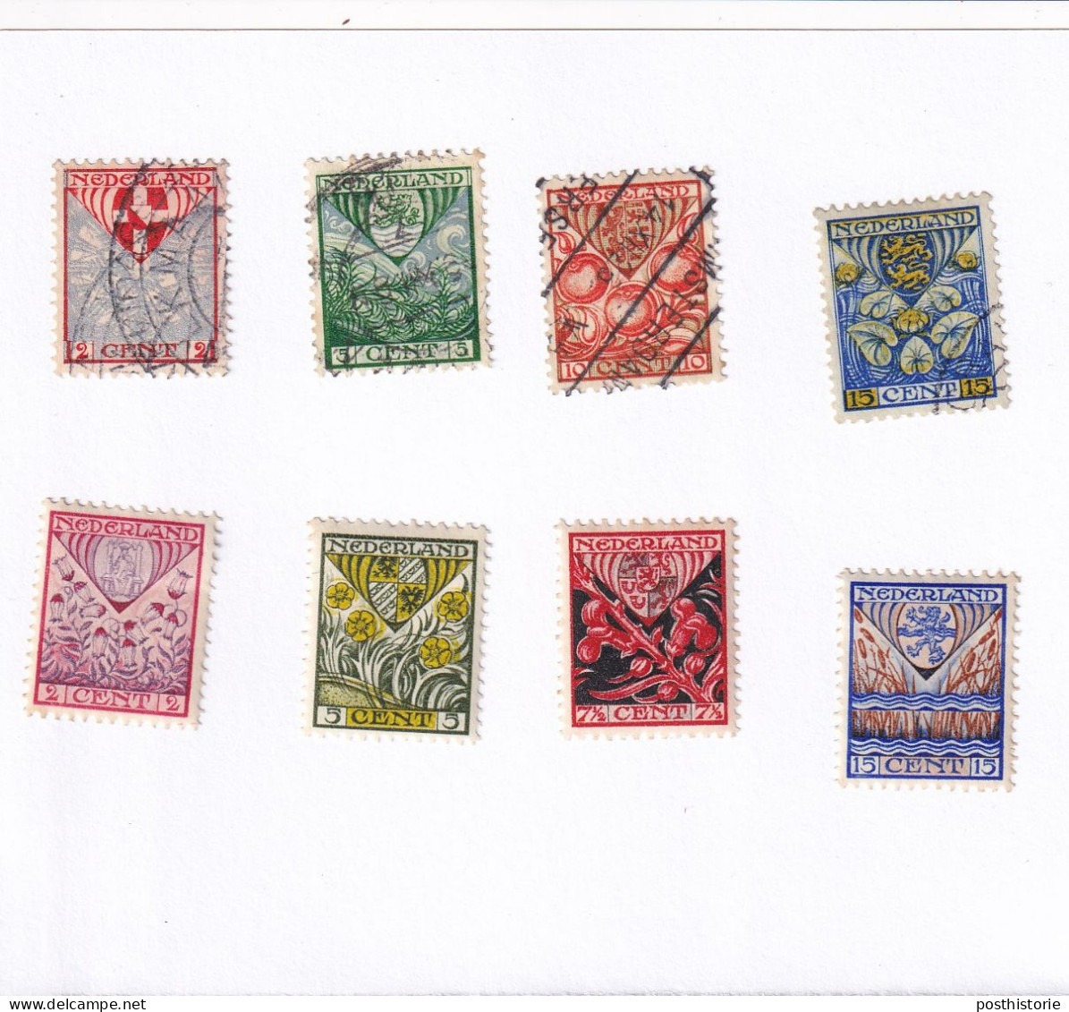 Kinderzegels 1926 En 1927   Nvph 199/202 En 208/211 - Gebruikt