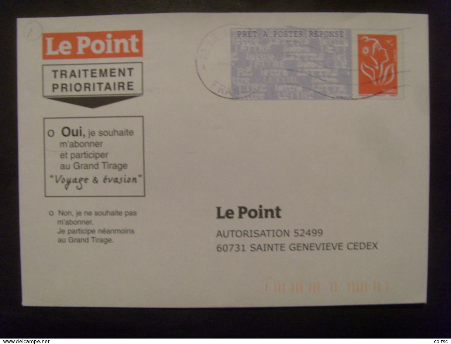 18045- PAP Réponse Lamouche Phil@poste Le Point 06F336 Obl Pas Courant - PAP : Antwoord /Lamouche