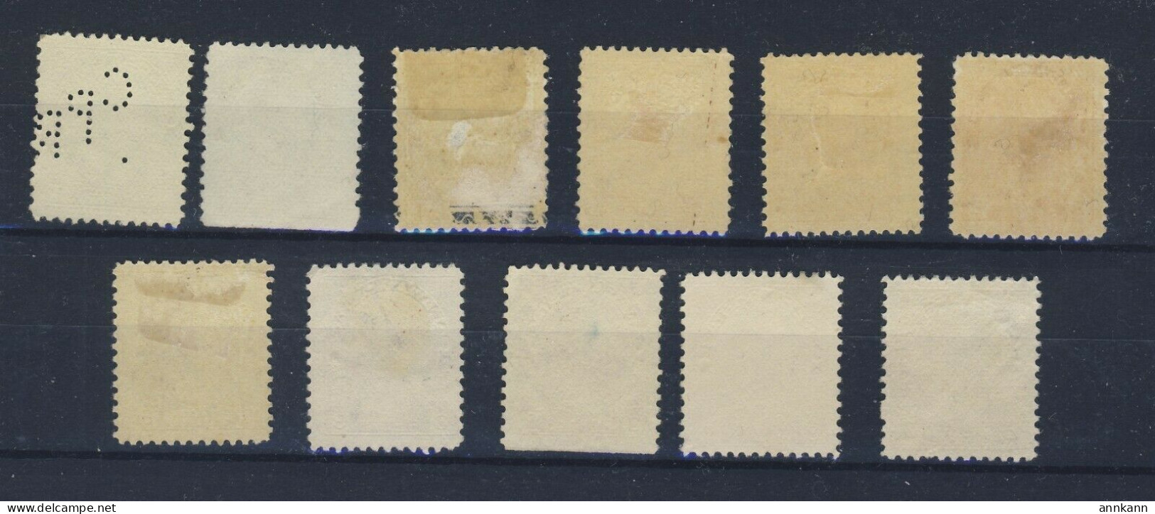 11x Canada Admiral M & U Stamps 3x #104-105-106-106c-107-108x3 110 GV= $184.00 - Usati