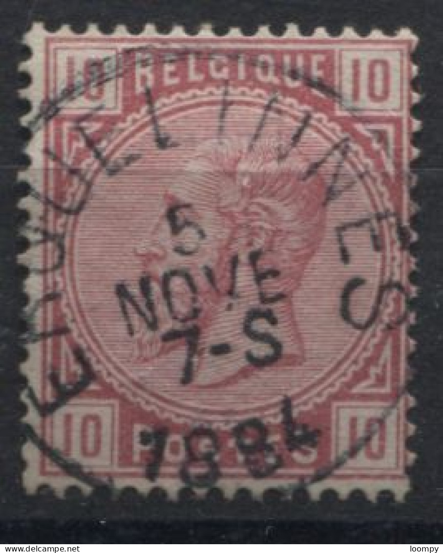 1883 - 38 Obl. Centrale Sc ERQUELINNES. Coba 8. TB. Voyez Les Autres Obl. Sur Cette émission - 1883 Leopold II