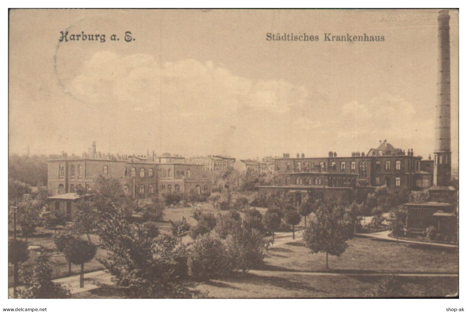 S5472/ Hamburg Harburg Städt. Krankenhaus AK 1909 - Harburg