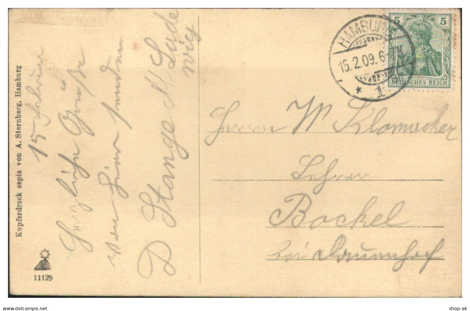 S5472/ Hamburg Harburg Städt. Krankenhaus AK 1909 - Harburg