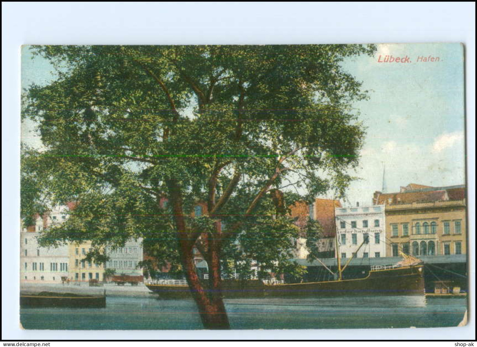 Y23723/ Lübeck  Hafen AK 1917  - Luebeck-Travemuende
