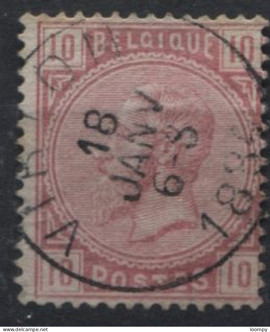 1883 - 38 Obl. Centrale Sc VIRTON. Coba 4. TB. Voyez Les Autres Obl. Sur Cette émission - 1883 Leopold II