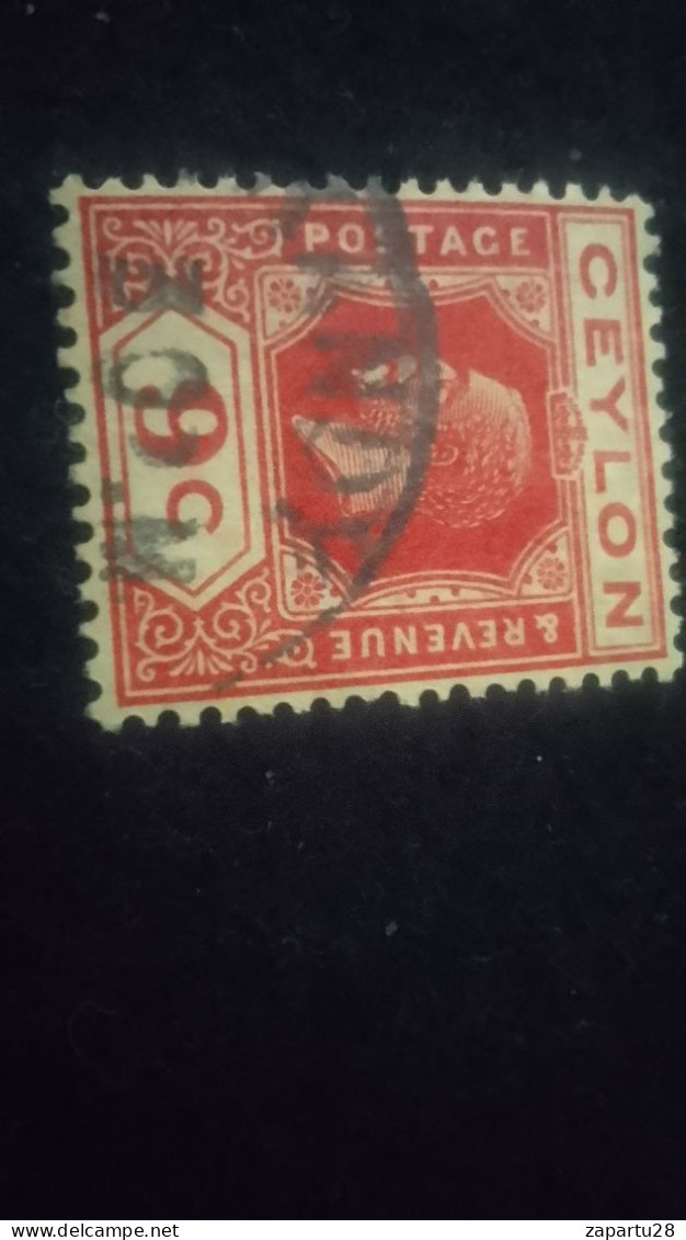 CEYLON- 1911 -25       9 C     GEORGE V.      DAMGALI - Sri Lanka (Ceylan) (1948-...)