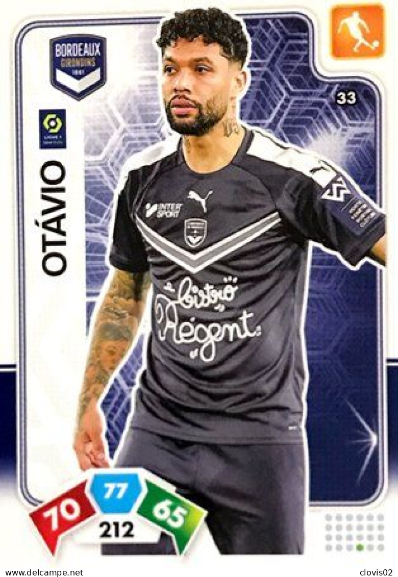 33 Otávio - FC Girondins De Bordeaux - Panini Adrenalyn XL LIGUE 1 - 2020-2021 Carte Football - Trading Cards