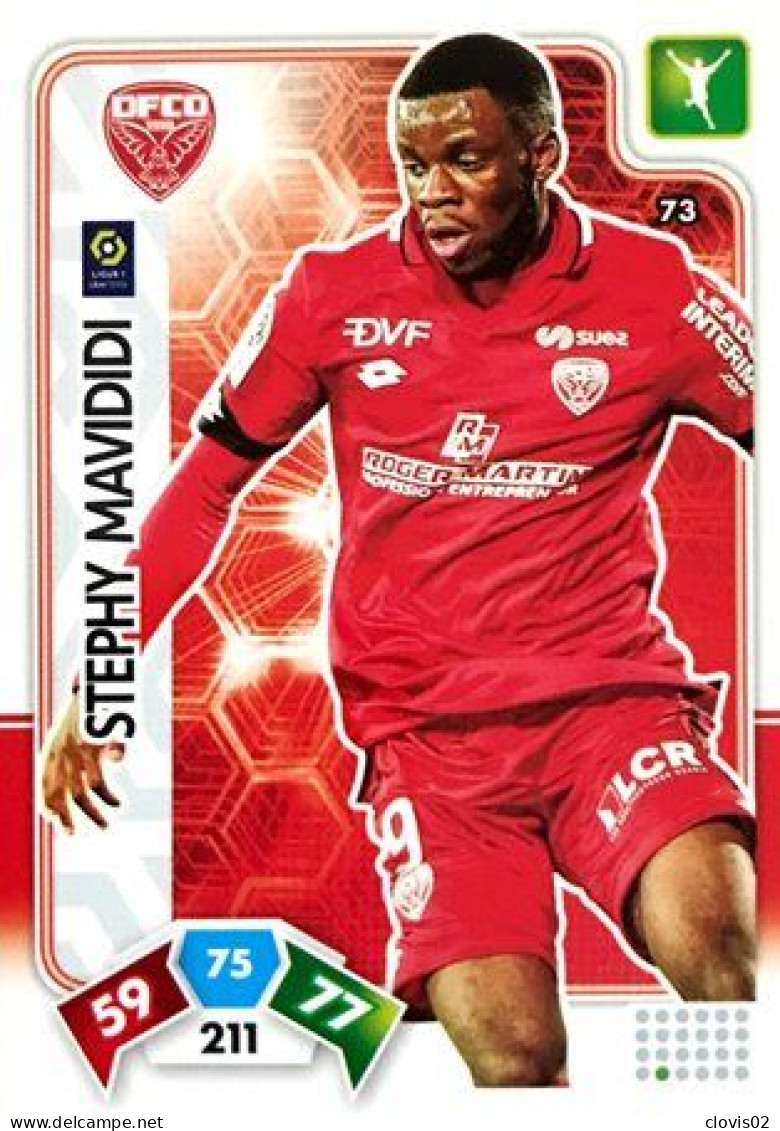 73 Stephy Mavididi - Dijon FCO - Panini Adrenalyn XL LIGUE 1 - 2020-2021 Carte Football - Trading Cards