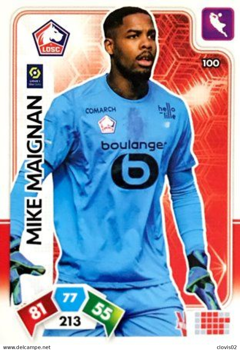 100 Mike Maignan - LOSC Lille - Panini Adrenalyn XL LIGUE 1 - 2020-2021 Carte Football - Trading Cards