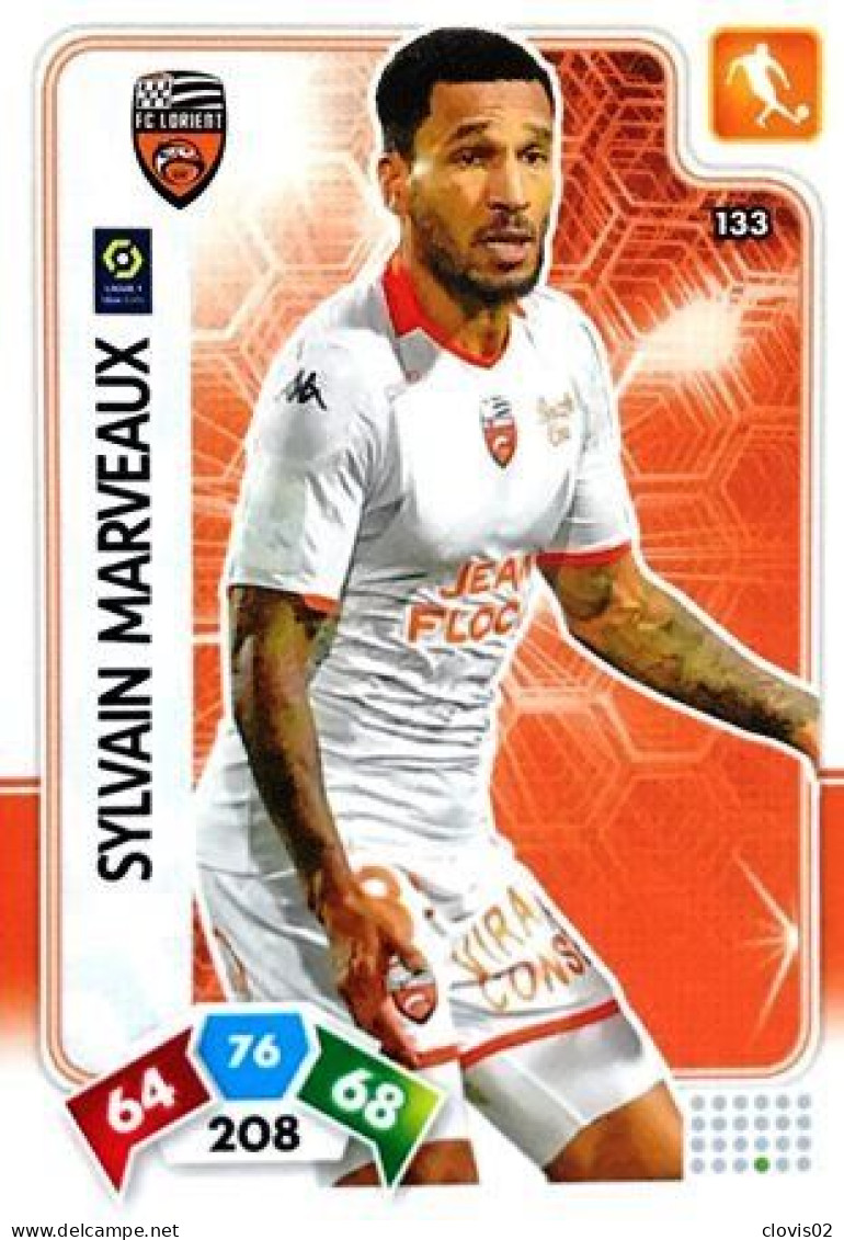 133 Sylvain Marveaux - FC Lorient - Panini Adrenalyn XL LIGUE 1 - 2020-2021 Carte Football - Trading Cards