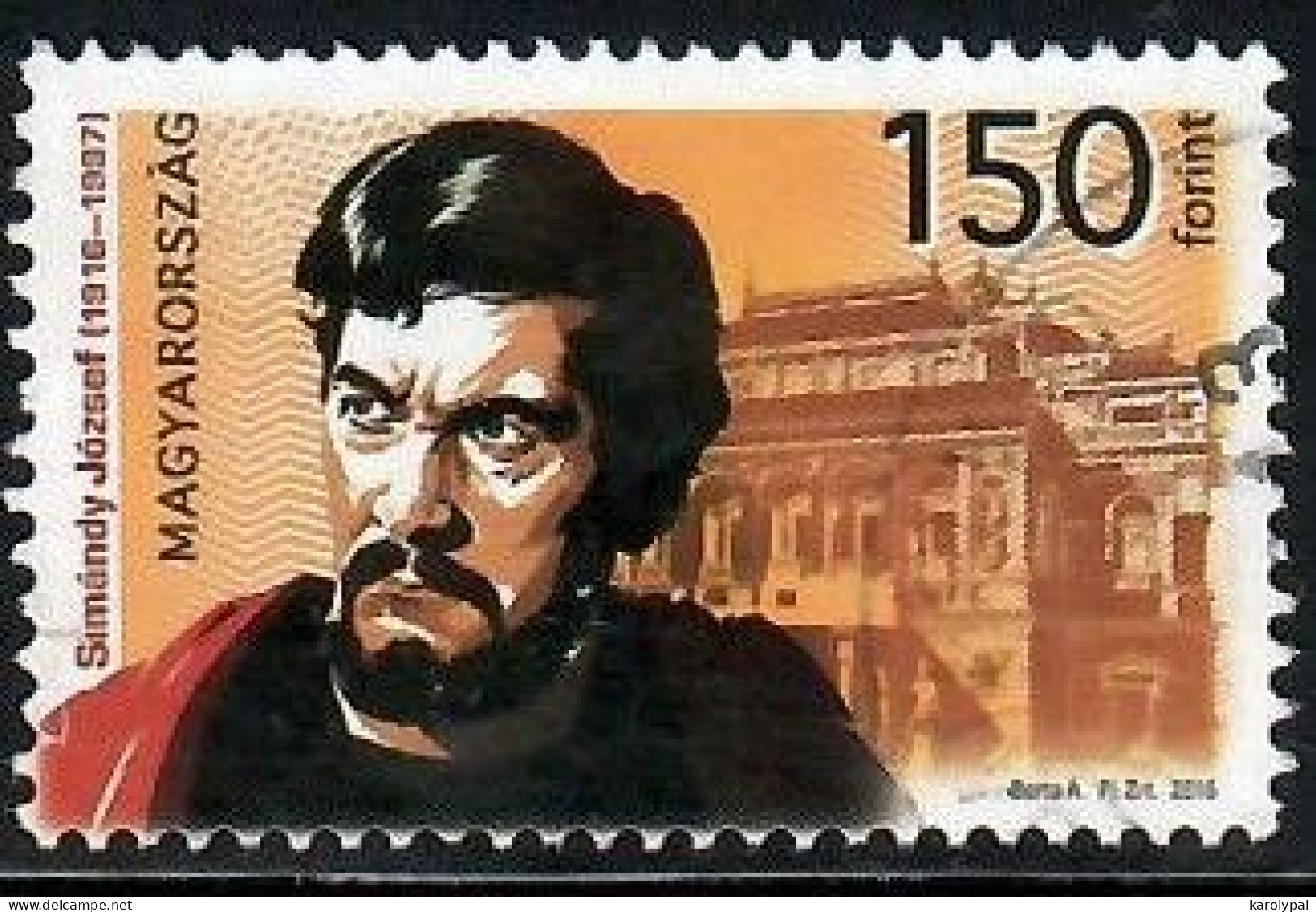Hungary, 2016 Used, 100th Birth Anniversary Of József Simándy (1916-1997), Mi. Nr.5814 - Used Stamps