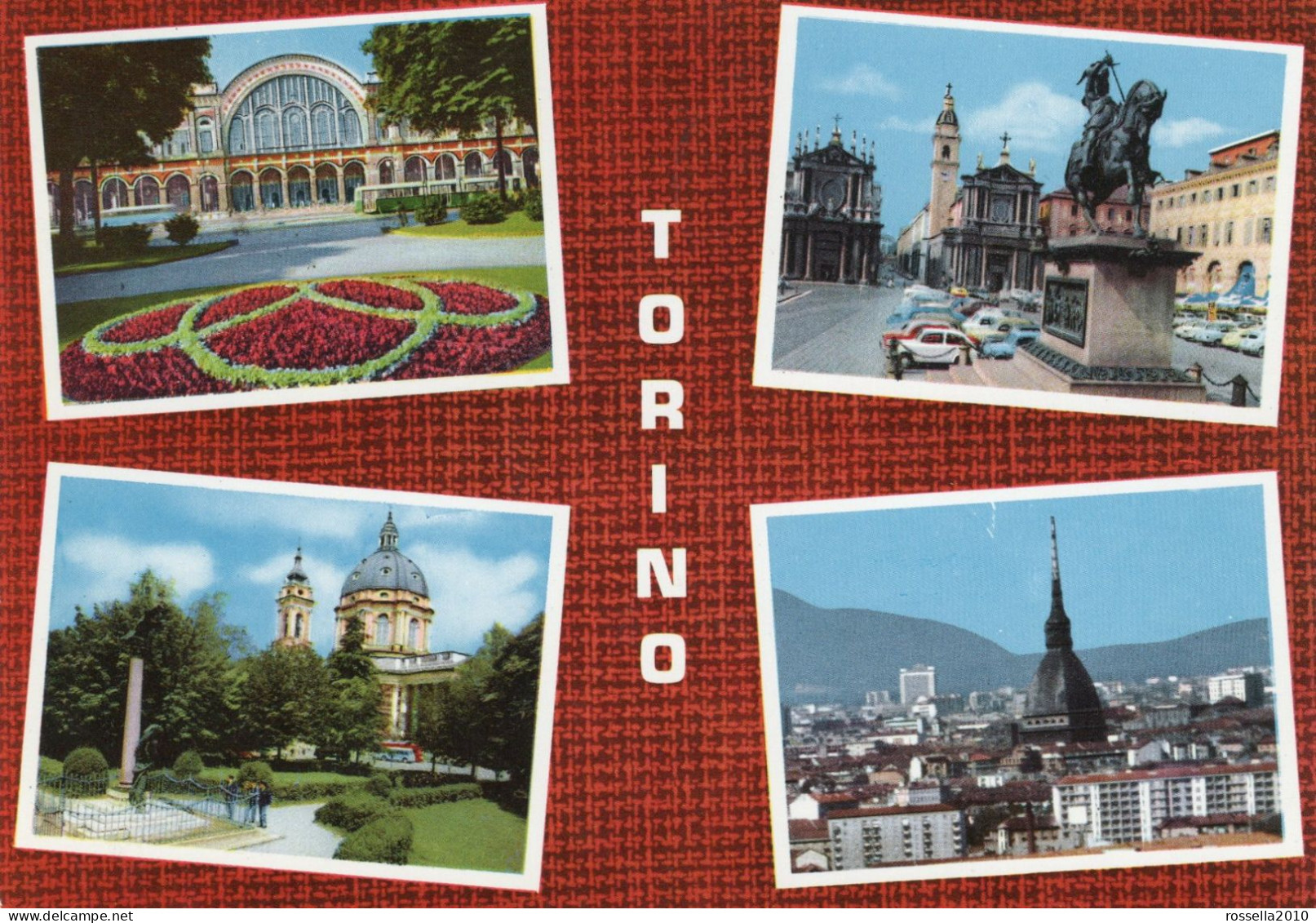 CARTOLINA 1964 ITALIA TORINO STAZIONE PORTA NUOVA SALUTI VEDUTINE  Italy Postcard Italienische Ansichtskarten - Stazione Porta Nuova