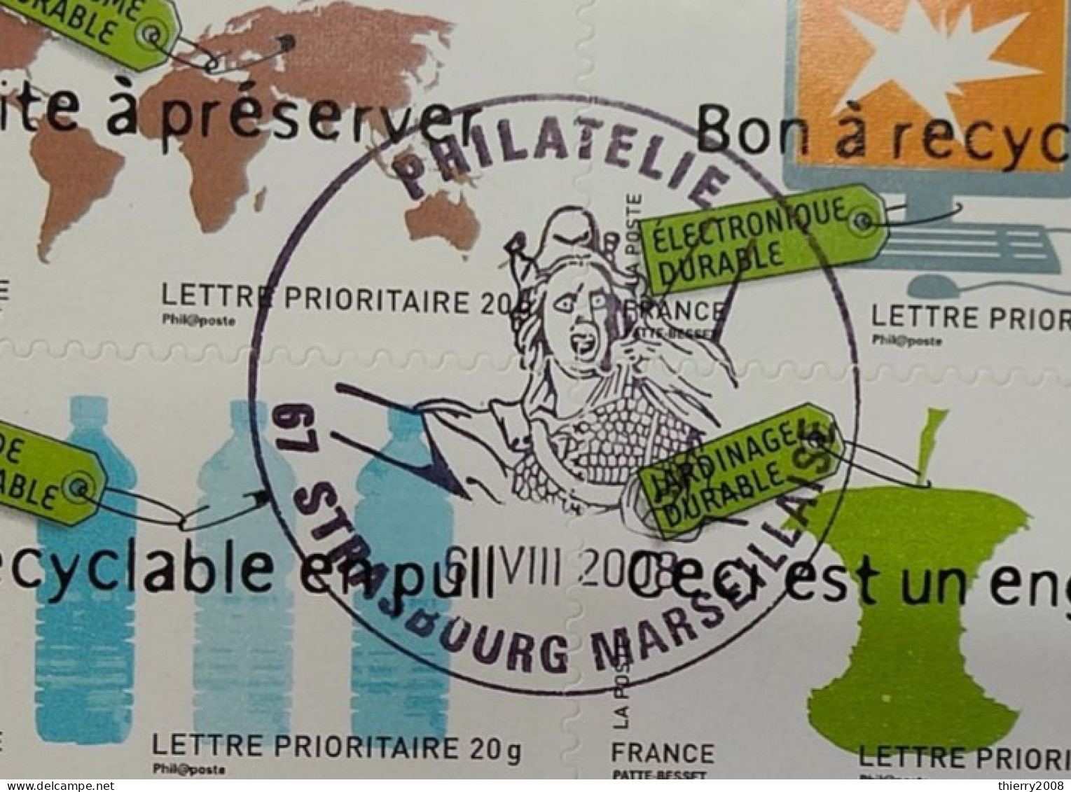 Carnet Non Plié '"Timbres Autoadhésifs"  N° BC183  Avec Oblitération Philathélique De 2008  TTB - Booklets