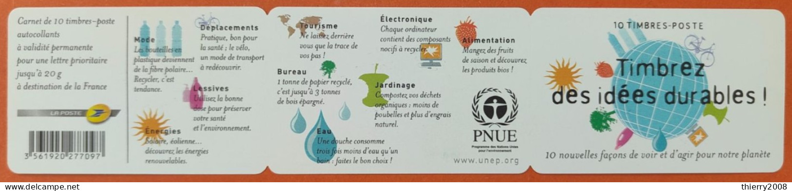 Carnet Non Plié '"Timbres Autoadhésifs"  N° BC183  Avec Oblitération Philathélique De 2008  TTB - Carnets