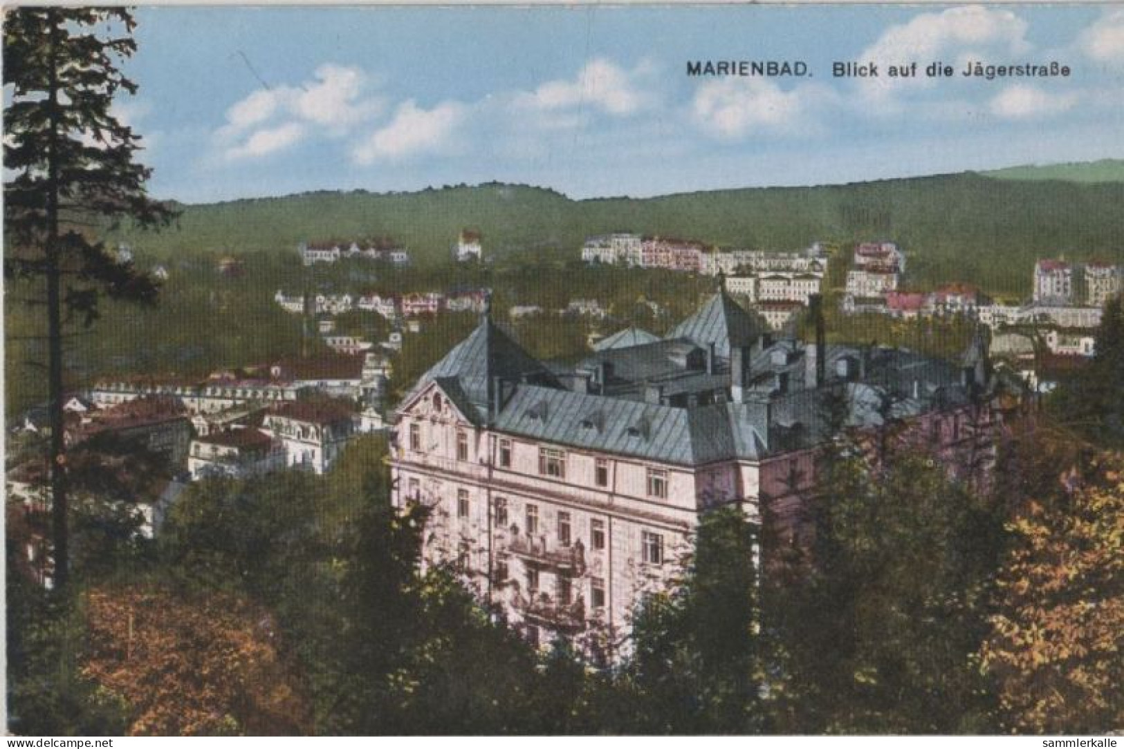 95377 - Marienbad - Blick Auf Die Jägerstrasse - Boehmen Und Maehren