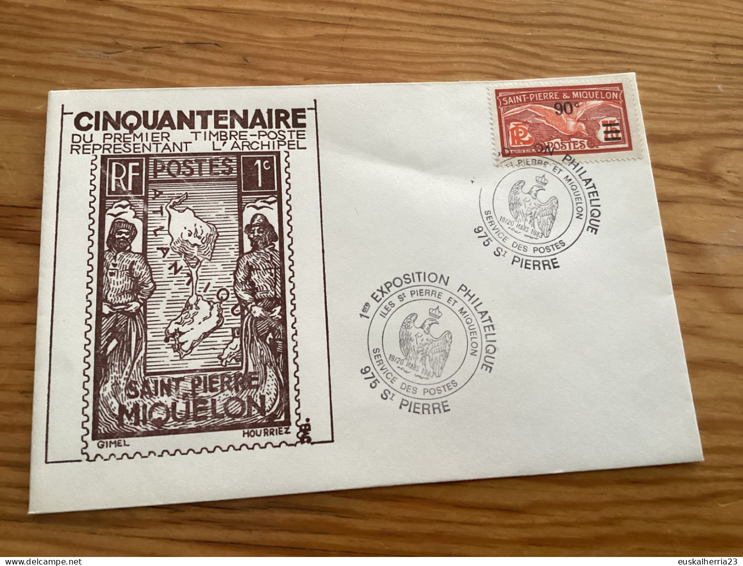 Enveloppe Oblitérée Saint Pierre Et Miquelon 1983 - Usati