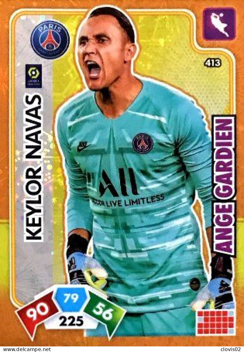 413 Keylor Navas - Paris Saint-Germain - Ange Gardien - Panini Adrenalyn XL LIGUE 1 - 2020-2021 Carte Football - Trading Cards