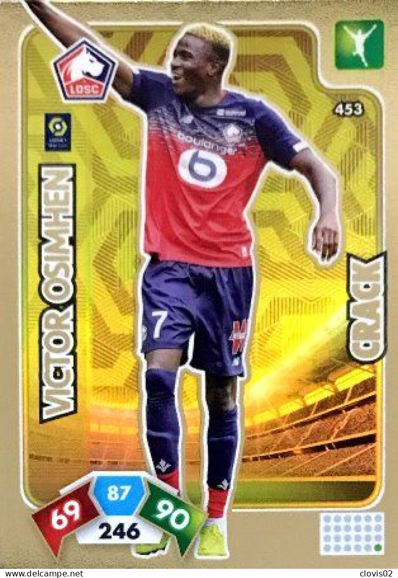 453 Víctor Osimhen - LOSC Lille - Crack - Panini Adrenalyn XL LIGUE 1 - 2020-2021 Carte Football - Trading Cards
