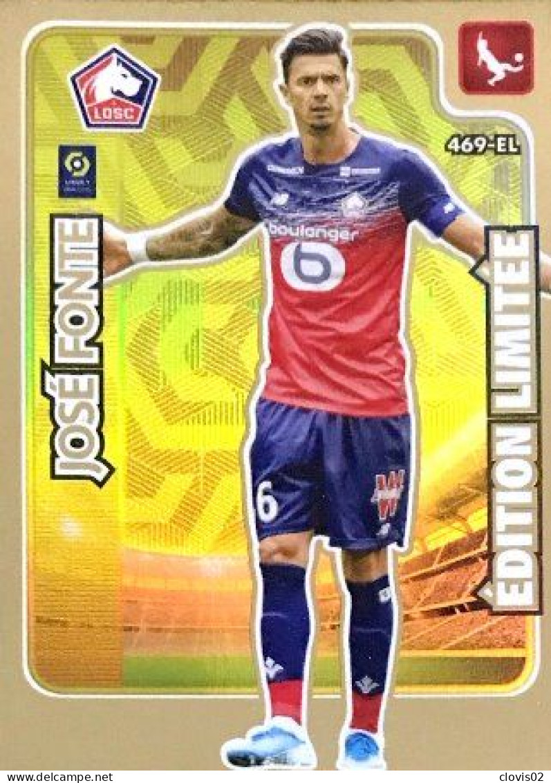 469 José Fonte - LOSC Lille - Édition Limitée - Panini Adrenalyn XL LIGUE 1 - 2020-2021 Carte Football - Trading Cards