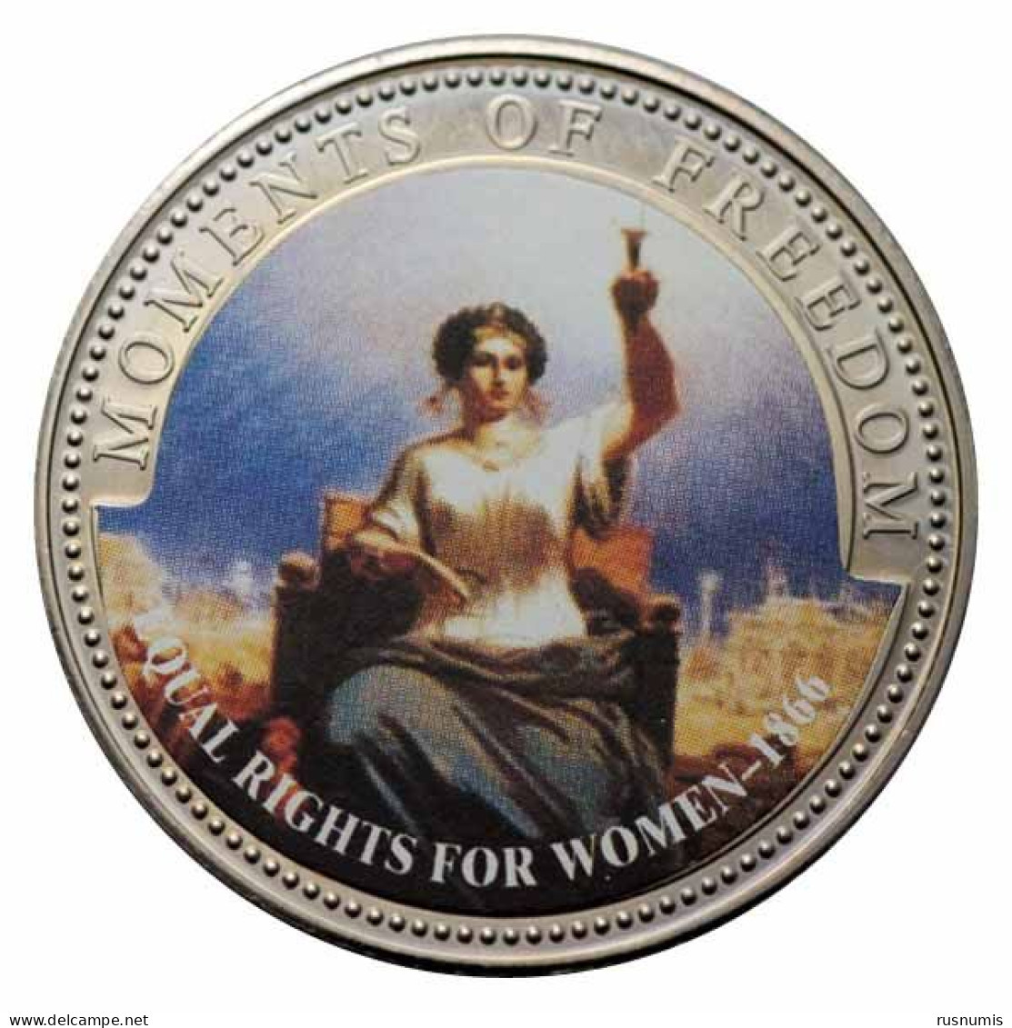LIBERIA 10 DOLLARS MOMENTS OF FREEDOM - EQUAL RIGHTS FOR WOMAN 2001 - Liberia