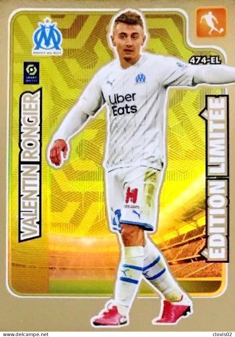 474 Valentin Rongier - Olympique De Marseille - Édition Limitée - Panini Adrenalyn XL LIGUE 1 - 2020-2021 Carte Football - Trading Cards