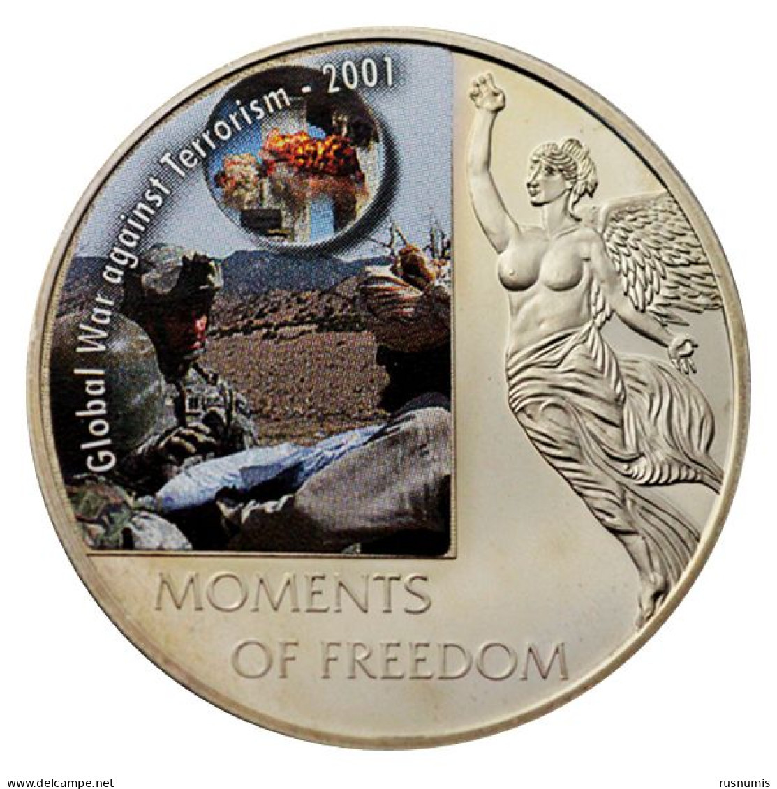 LIBERIA 10 DOLLARS MOMENTS OF FREEDOM - GLOBAL WAR AGAINST TERRORISM 2006 - Liberia