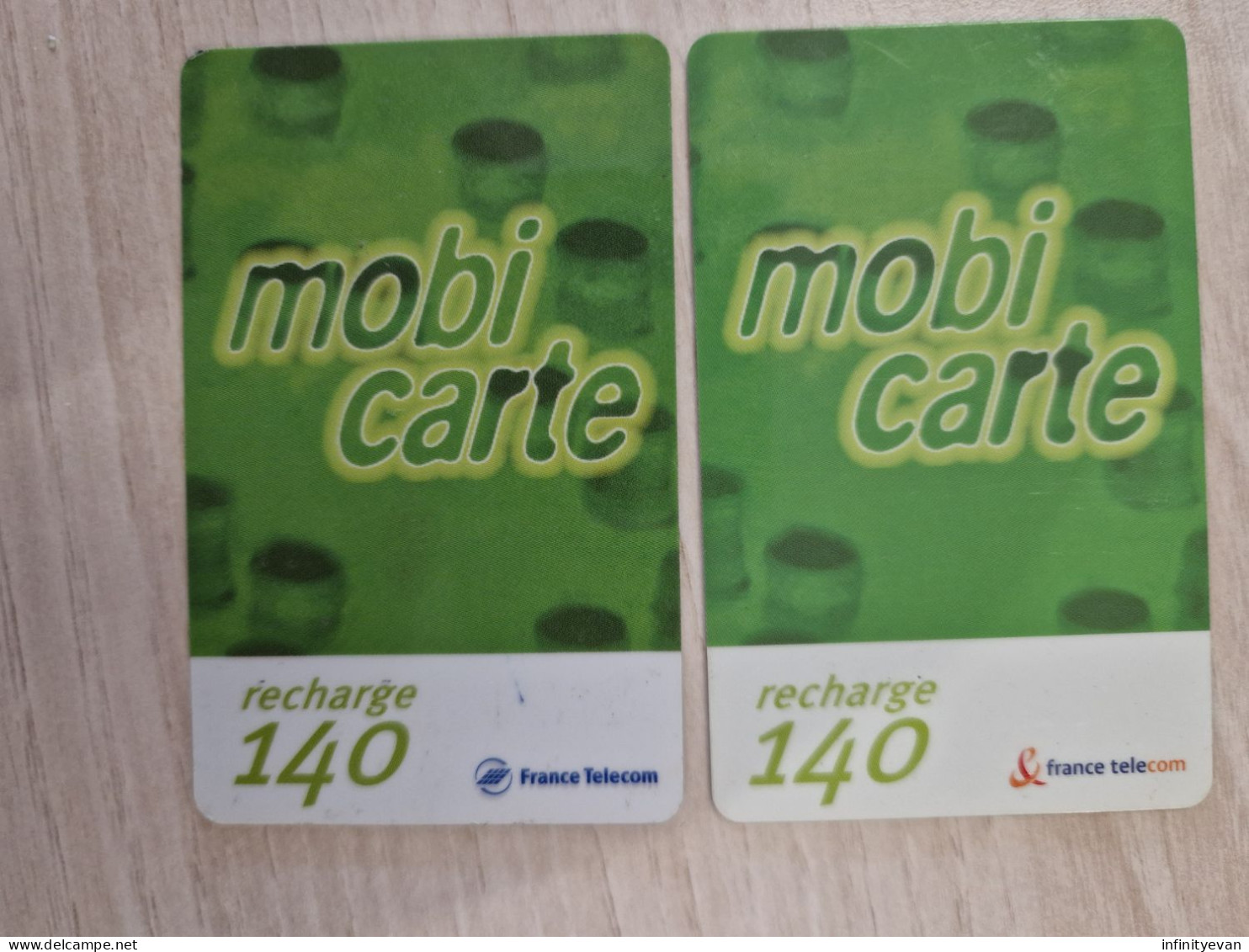 MOBICARTE 140 VARIETE VERSO INVERSE - Kaarten Voor De Telefooncel (herlaadbaar)