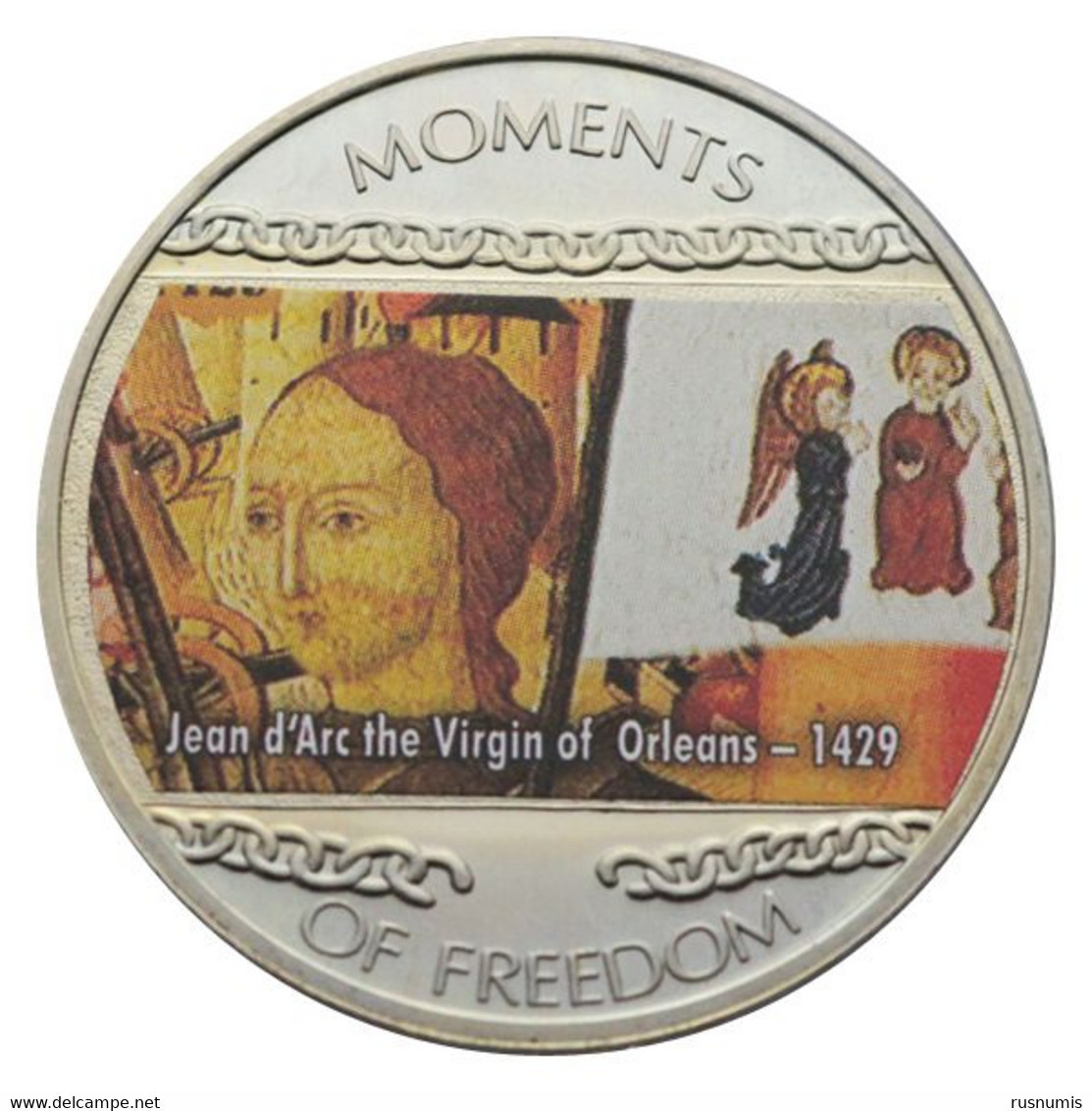 LIBERIA 10 DOLLARS MOMENTS OF FREEDOM - JEAN D'ARC VIRGIN OF ORLEANS 2004 - Liberia