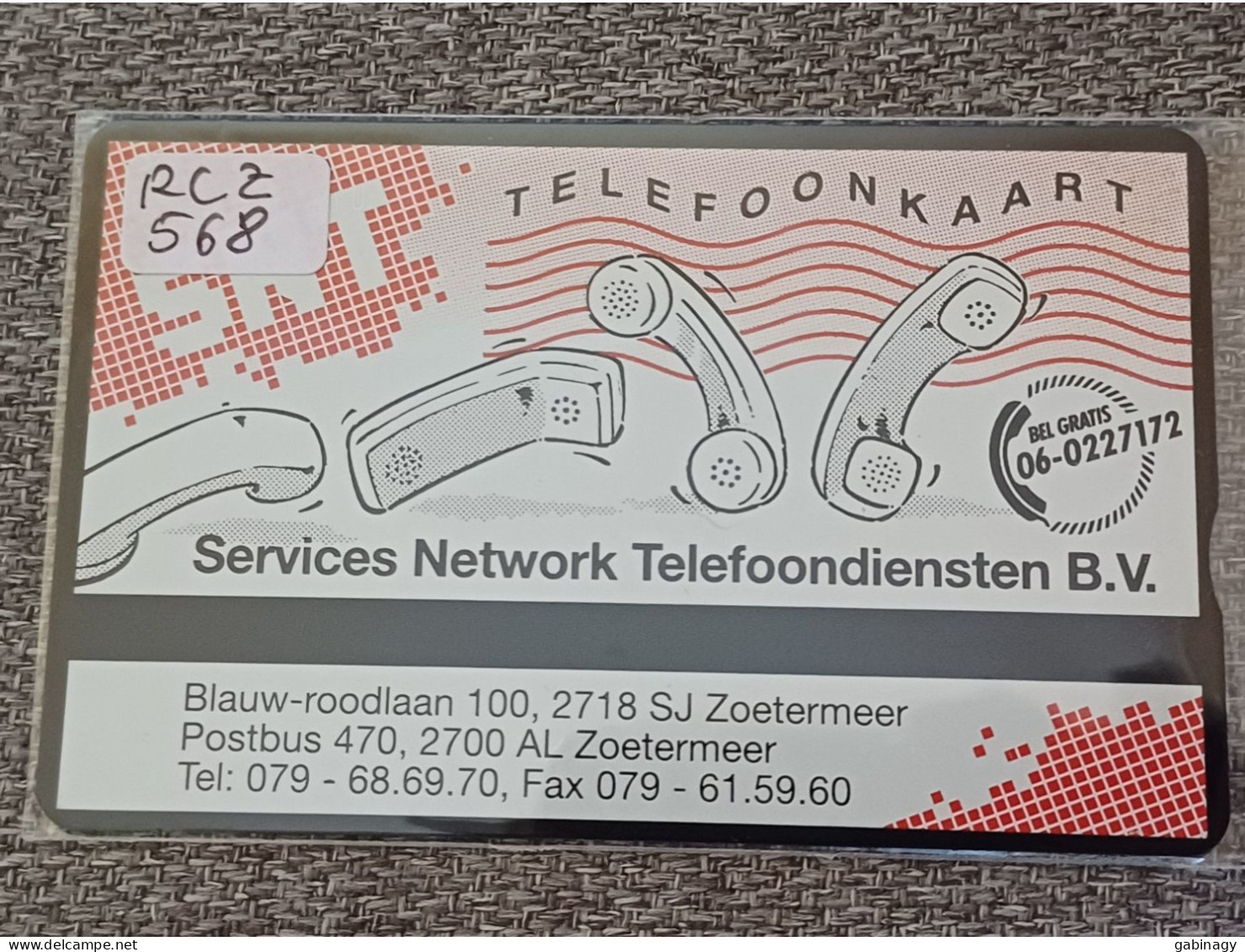 NETHERLANDS - RCZ568 - Service Network Telefoondienst Bv - TELEPHONE - 4.300EX. - Private