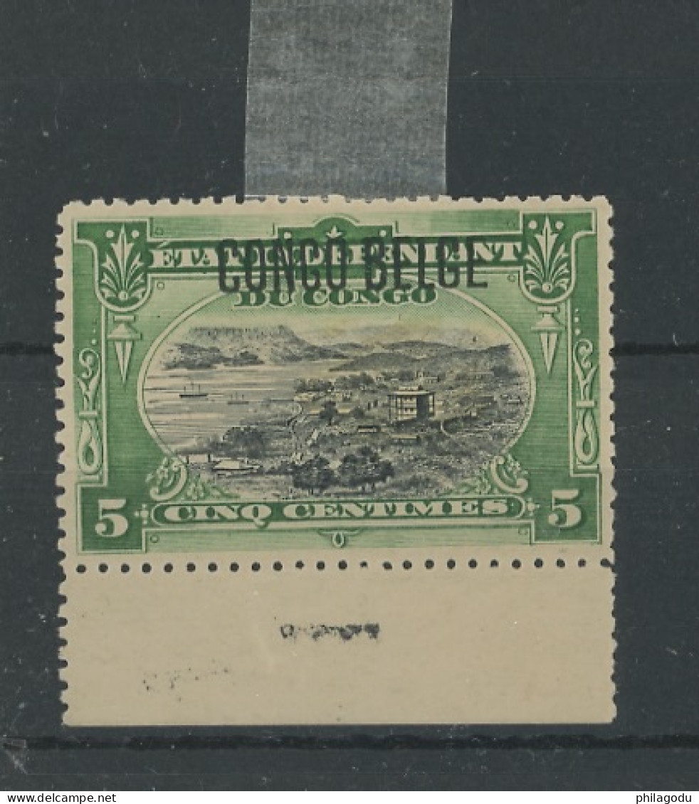 5c Typo  N°40 * C Ote 11-€.  Met Plakker - Unused Stamps