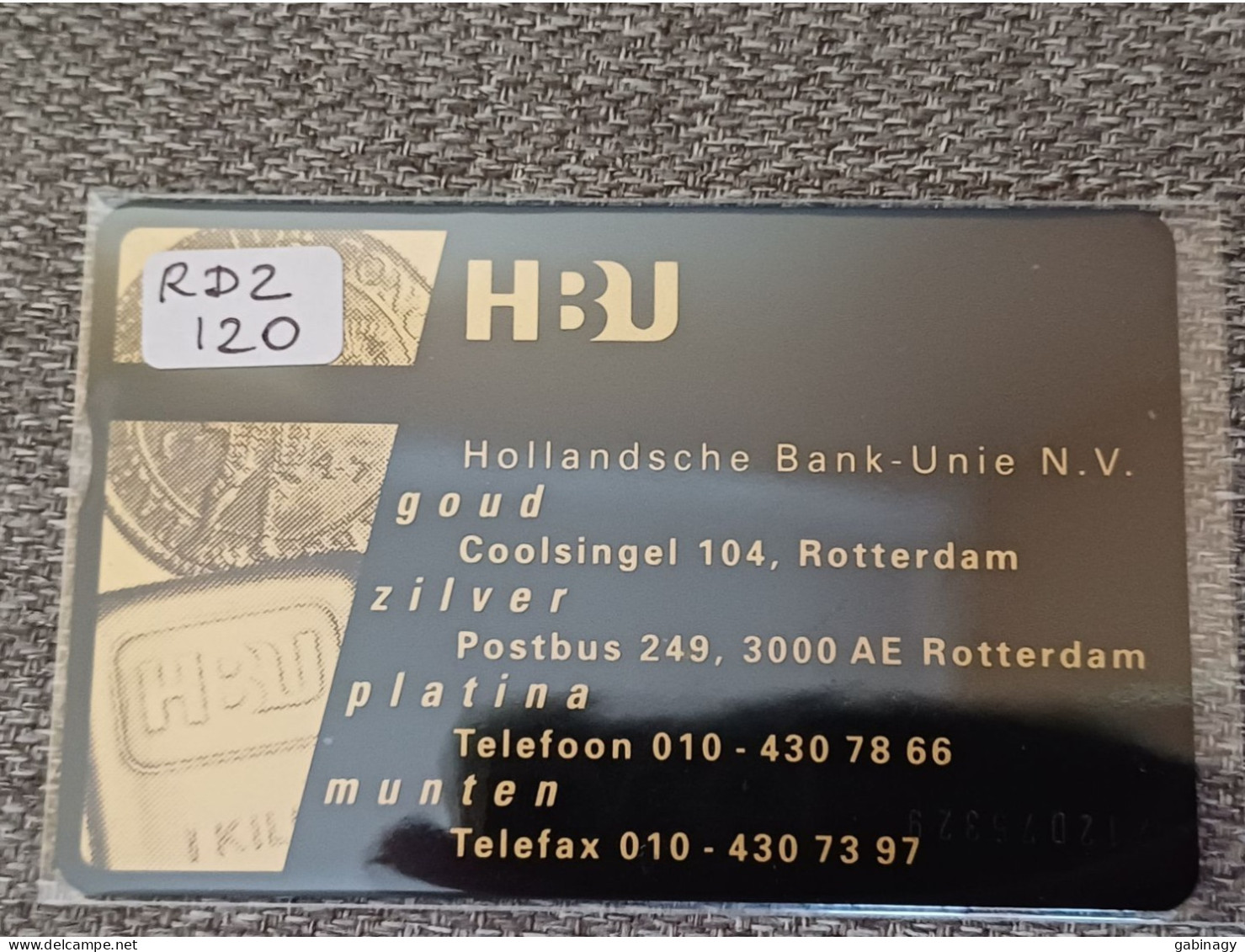 NETHERLANDS - RDZ120 - COIN - Hollandsche Bank-Unie Nv - 1.000EX. - Privé