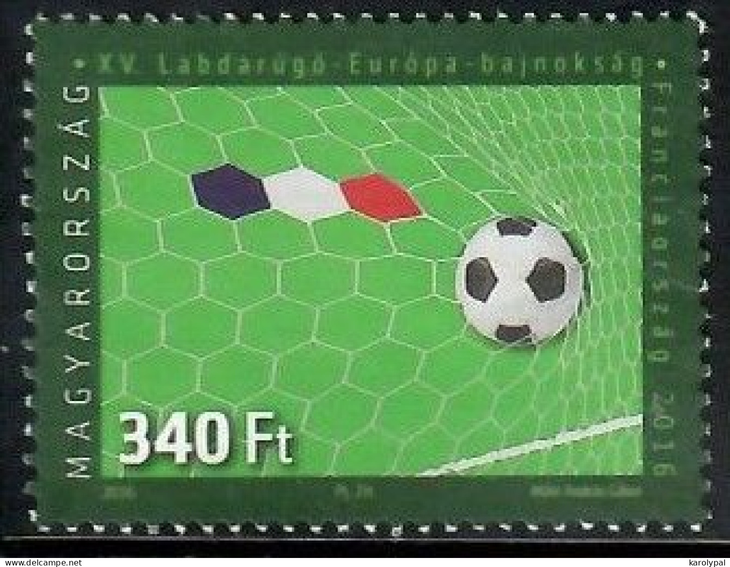 Hungary, 2016 Used, 15th European Football Championship, France, Mi. Nr.5825 - Used Stamps
