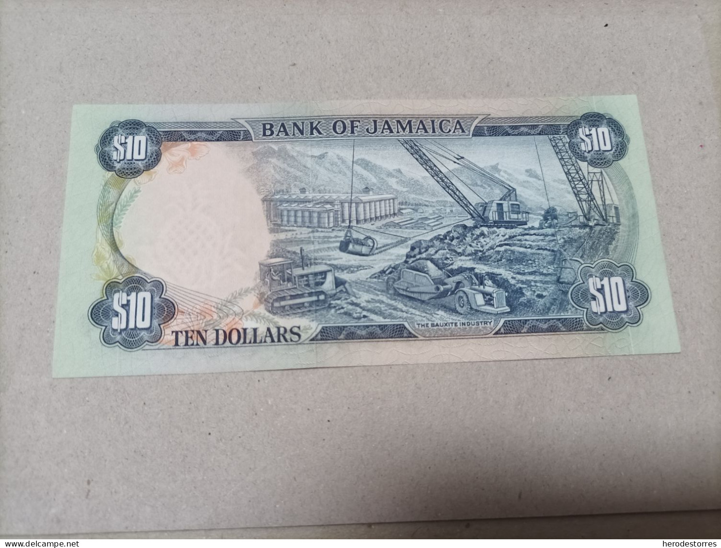 Billete Jamaica, 10 Dólares, Año 1978 Con Asterisco, Nº Bajisimo 001255, UNC - Giamaica