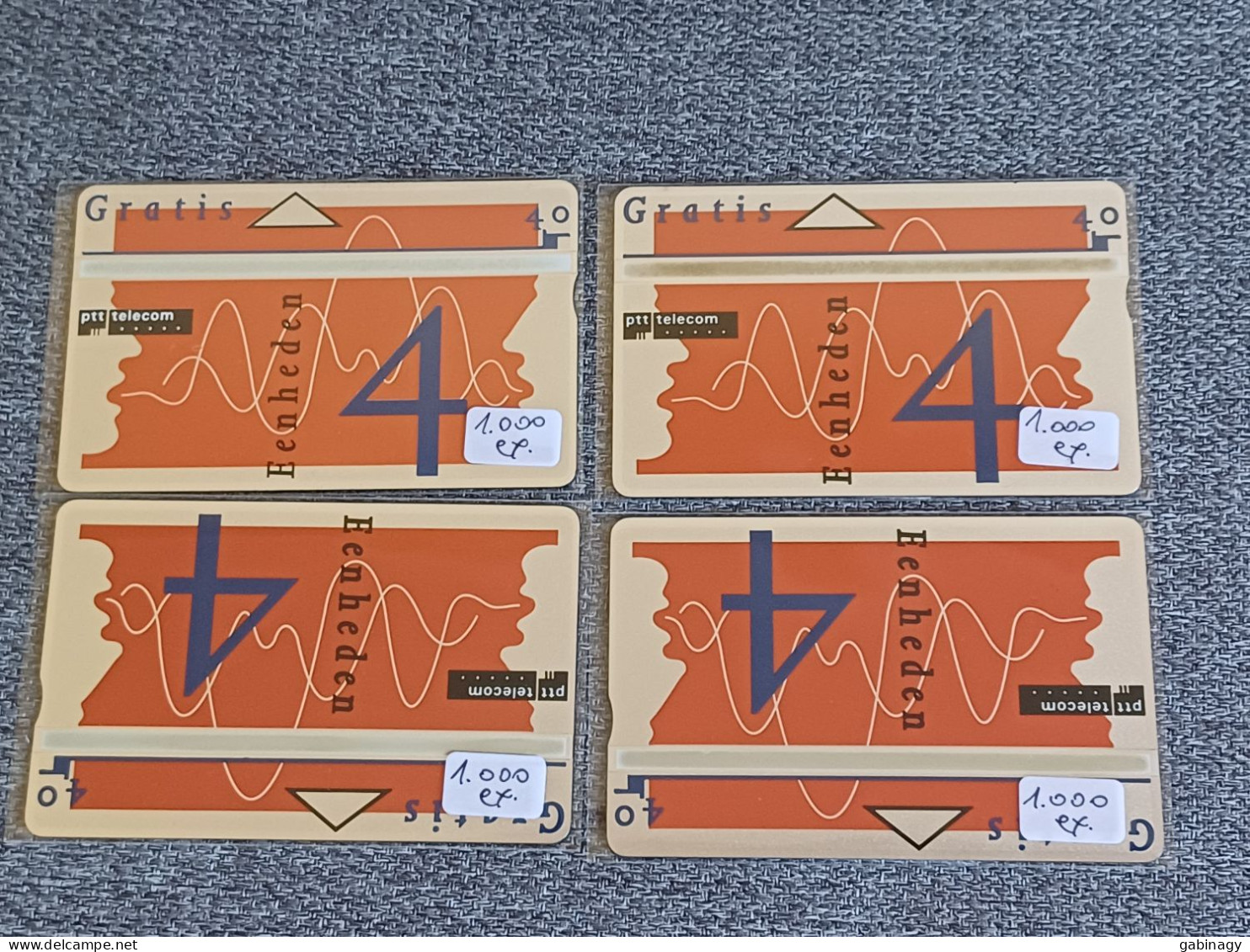 NETHERLANDS - RCZ265 - PUZZLE SET OF 4 CARDS - MAP - MILL - COW - 1.000EX. - Privat