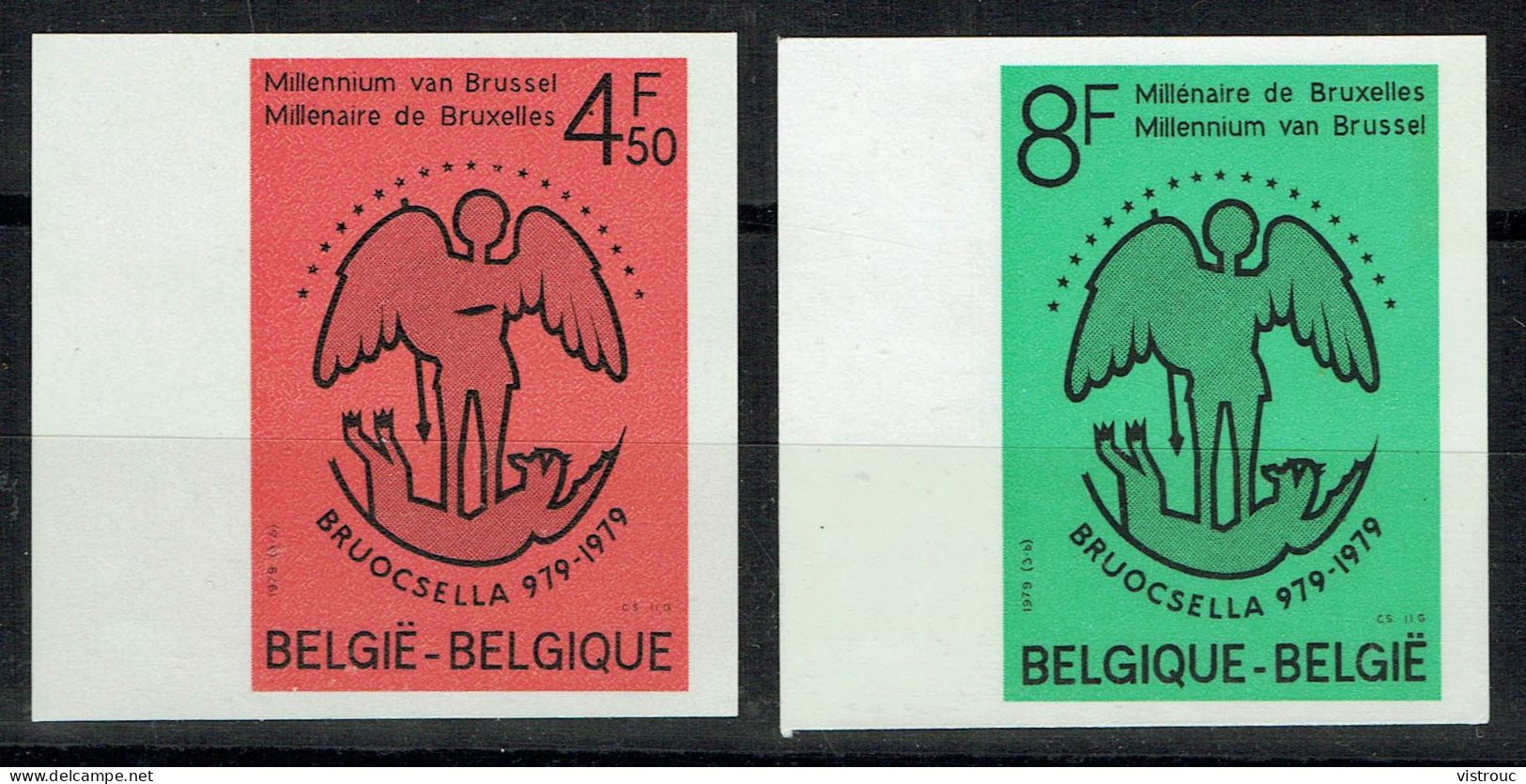 COB 1925/26 - ND - Bord De Feuille - Cote : 20,- € -  Millénaire De Bruxelles "BRUOCSELLA 979-1979" - 1961-1980