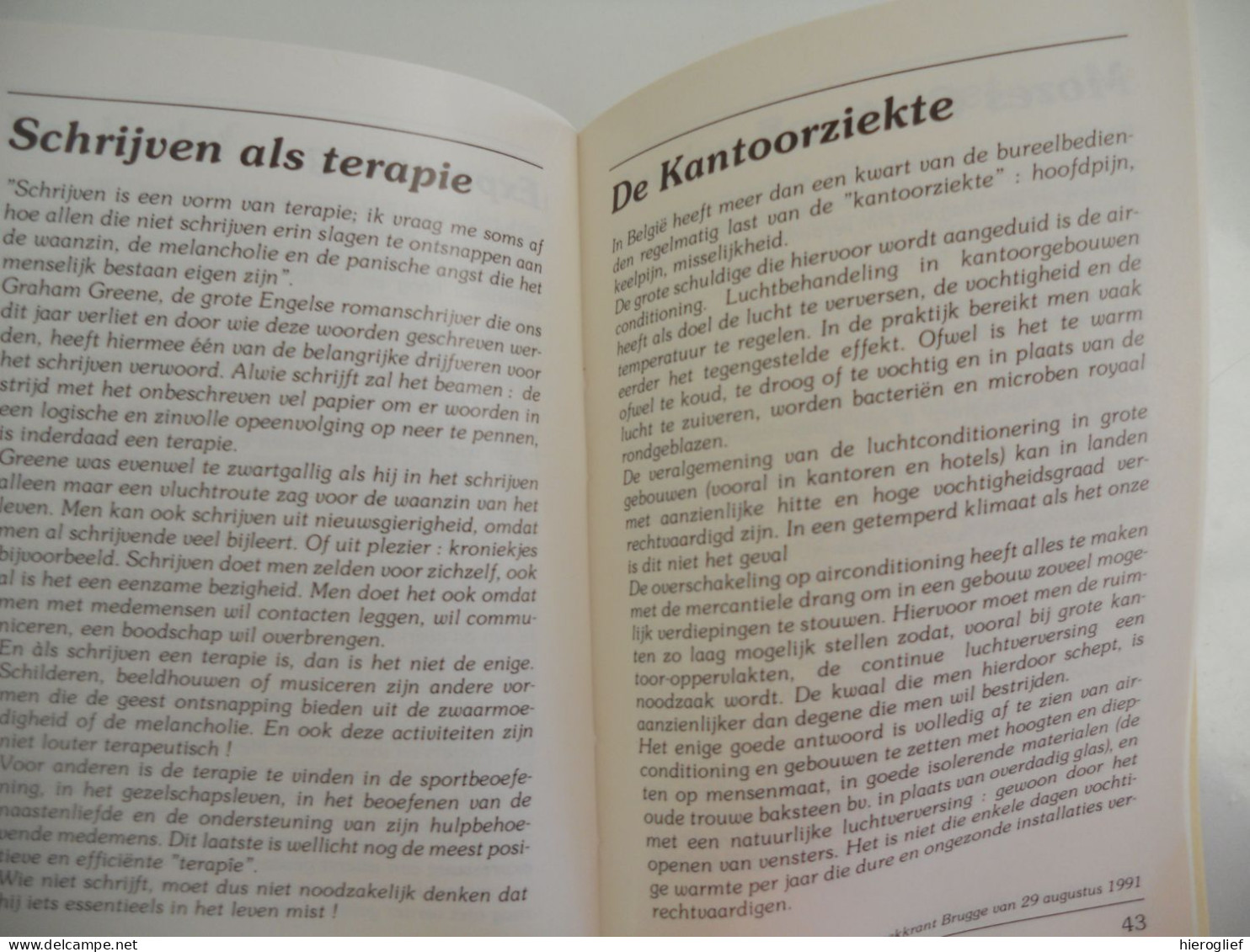 kroniekjes "Van achter de wilgen" deel 6, bundeling vd kroniekjes vd hand v  Andries baron Van den Abeele BRUGGE