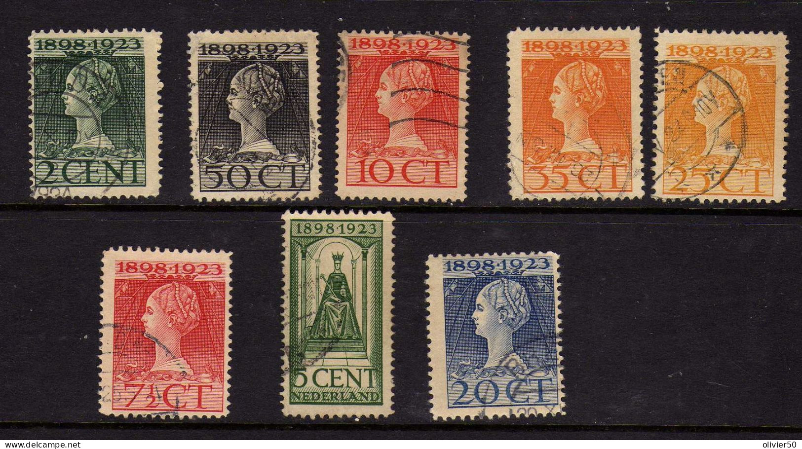 Pays-Bas - 1923- 25eme Anniversaire Du  Couronnement  De La Reine Wilhelmine - Obliteres - Used Stamps